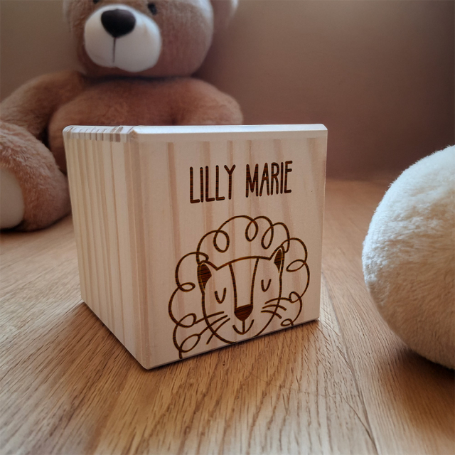 Spardose mit niedlichen Tiermotiven - Personalisierbar